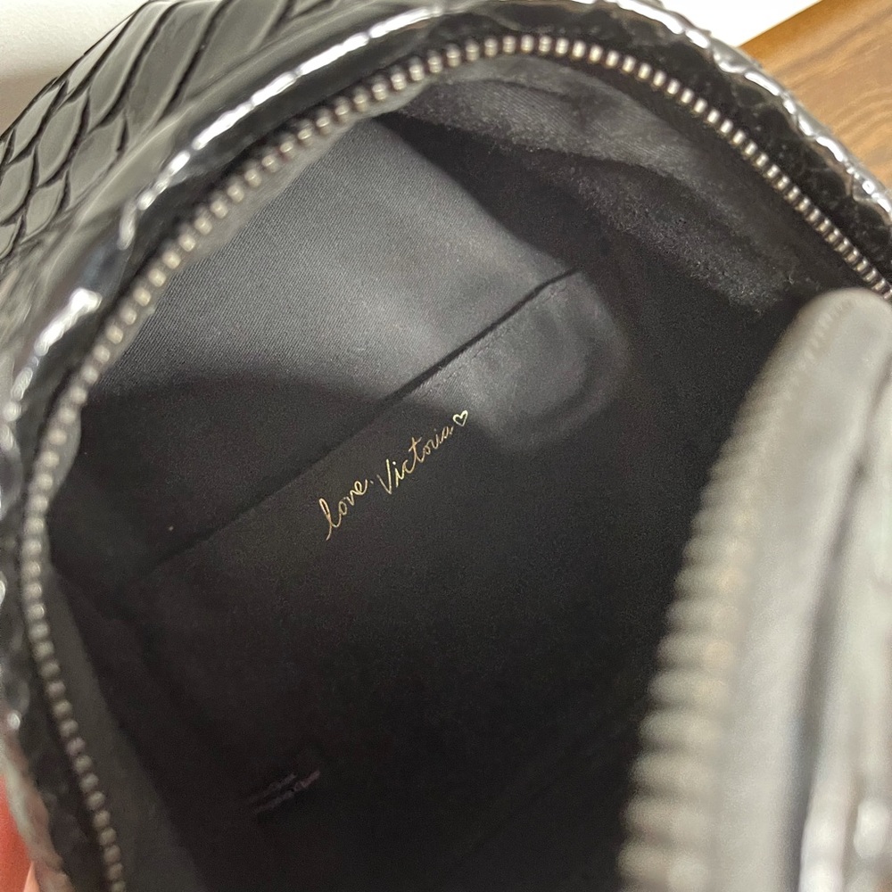 Victoria’s Secret black luxe python mini backpack - Picture 10 of 12